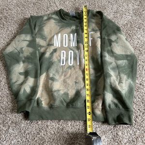 Green boy mom crewneck sweatshirt